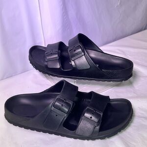 Birkenstock Men's Black Double-Strap Slide Sandals